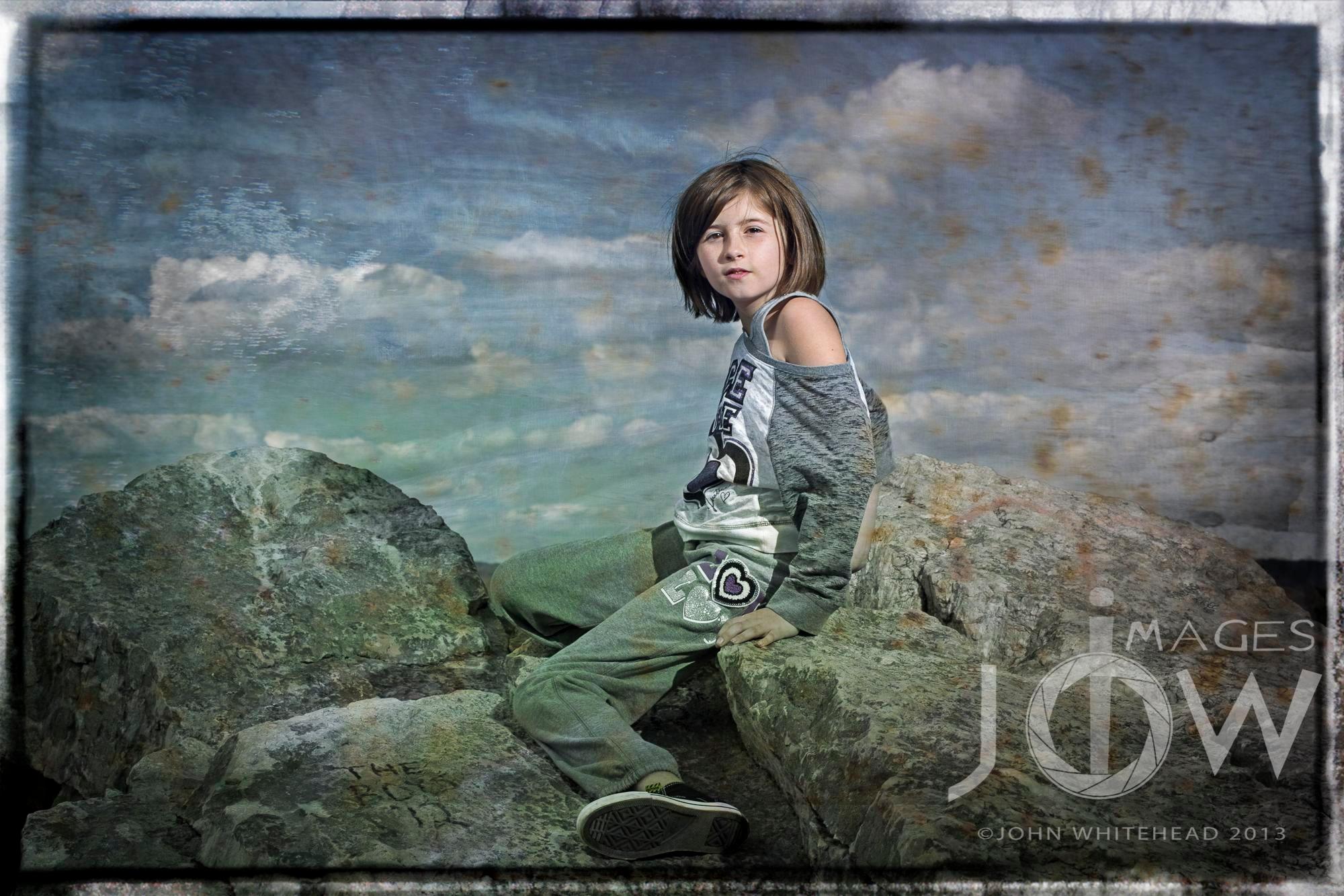 Environmetal Portrait with custom textures and border.