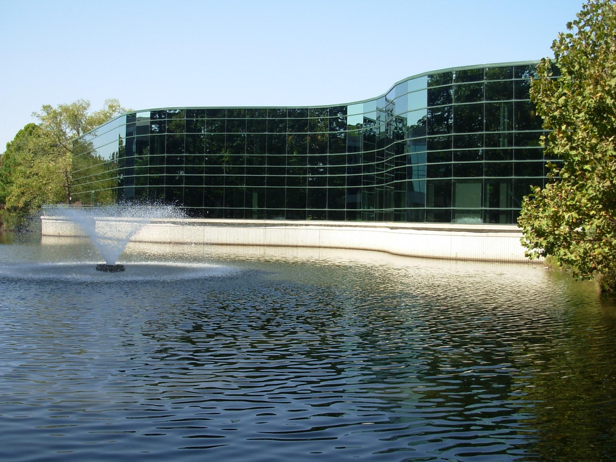 Water side of the building