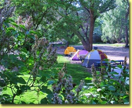 Tent only campground in Moab, UT