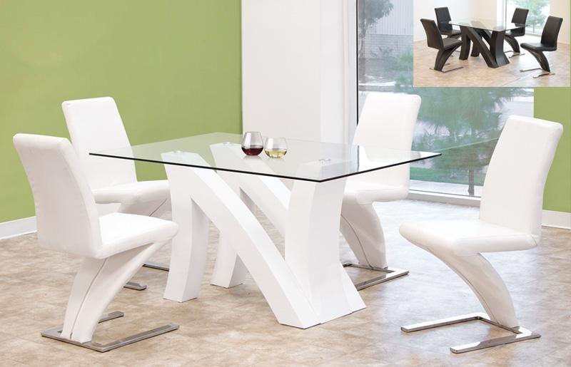 White Glass Table