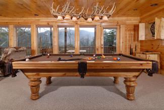 Cabins the whole family can enjoy that feature game rooms that can include: pool table, air hockey table, pocker table, 60-in arcade machine, dart boards, and table tennis.