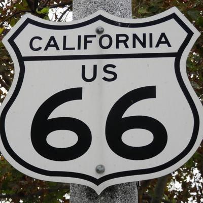 California Route 66 Road Sign