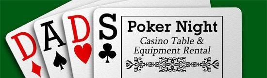 DADs Poker Night Casino Party rentals