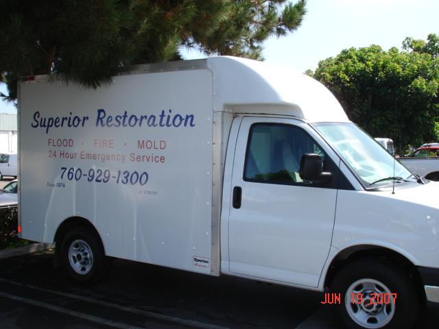 San diego water damage repair service truck