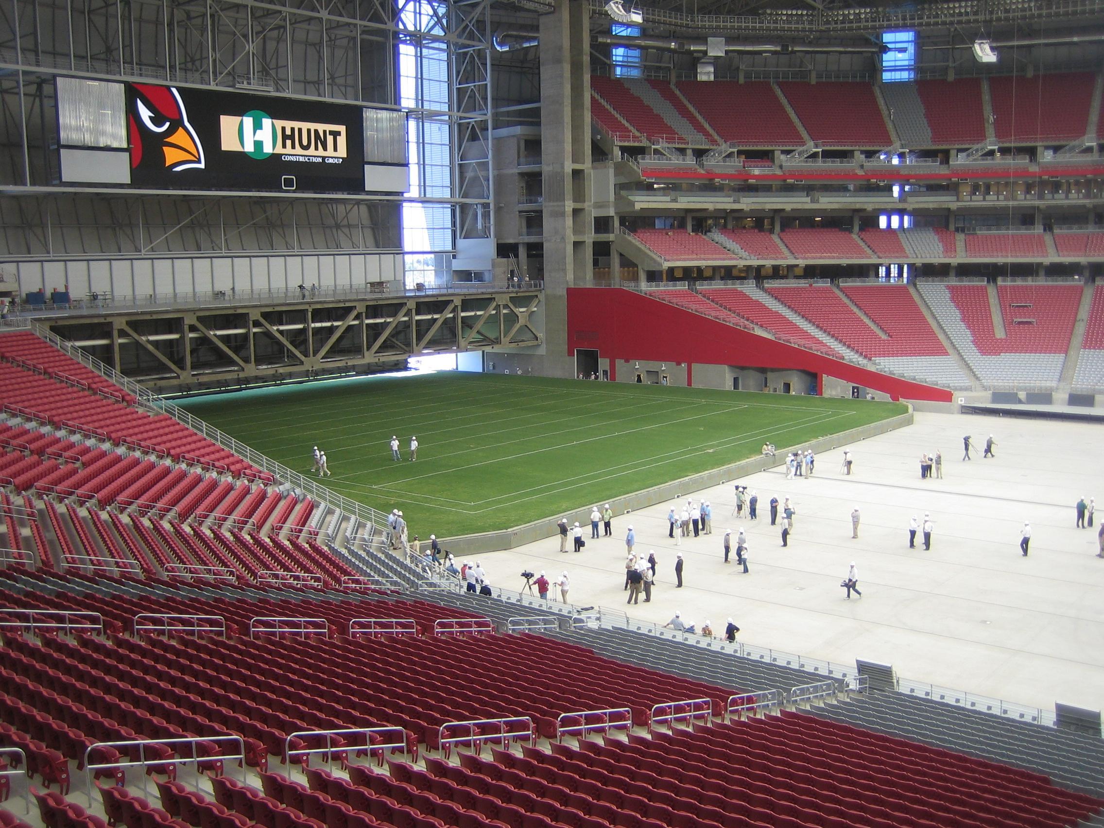 University of Phoenix Stadium Retractable Field