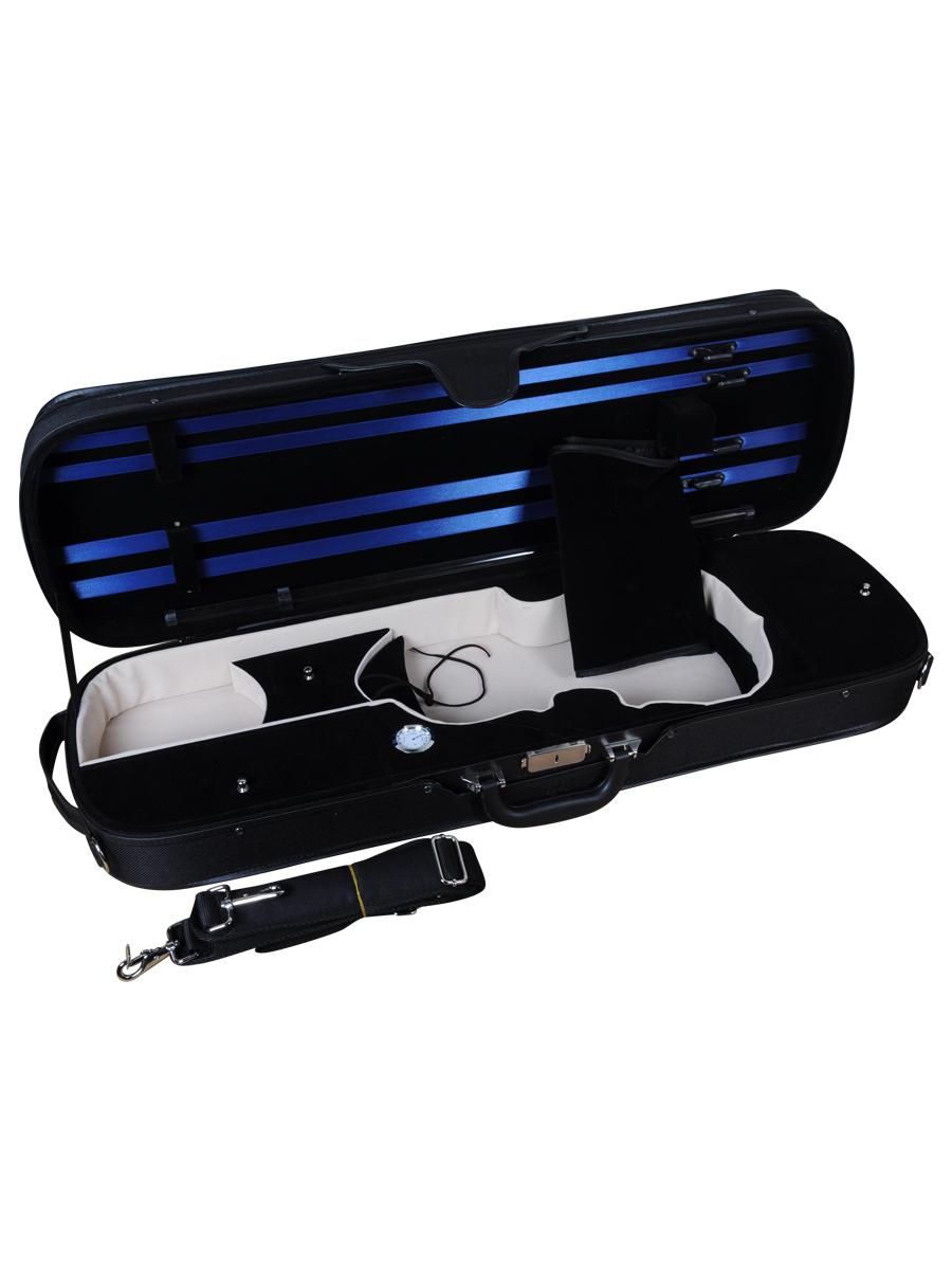 Deluxe Oblong Wood Shell Violin Case