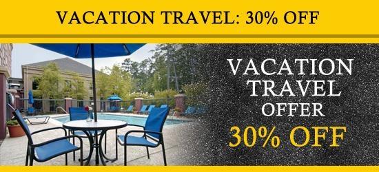 Get 30% Off On Your Vacation Trip.