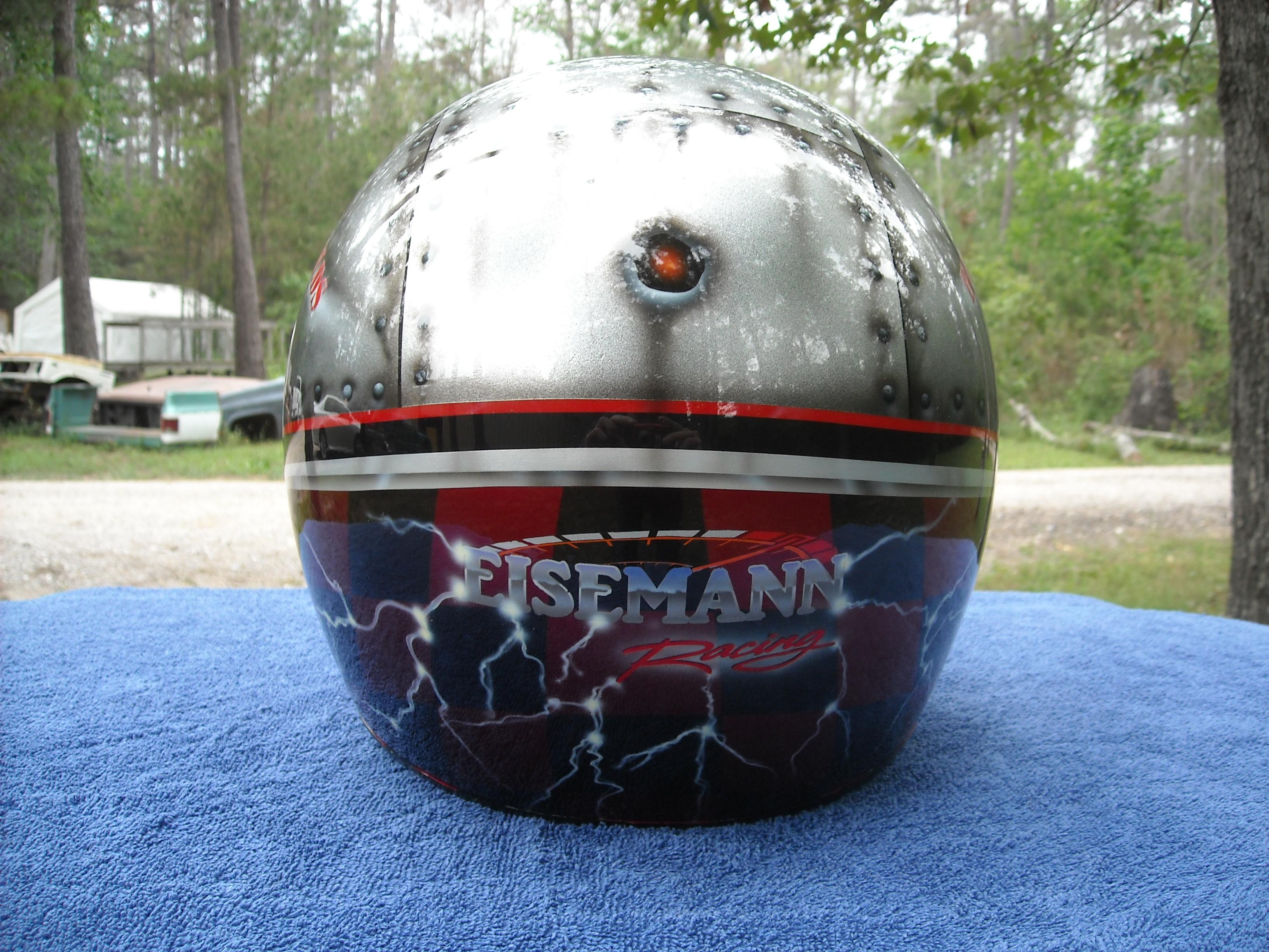 Airbrushed Custom Helmet for Eisemann Racing