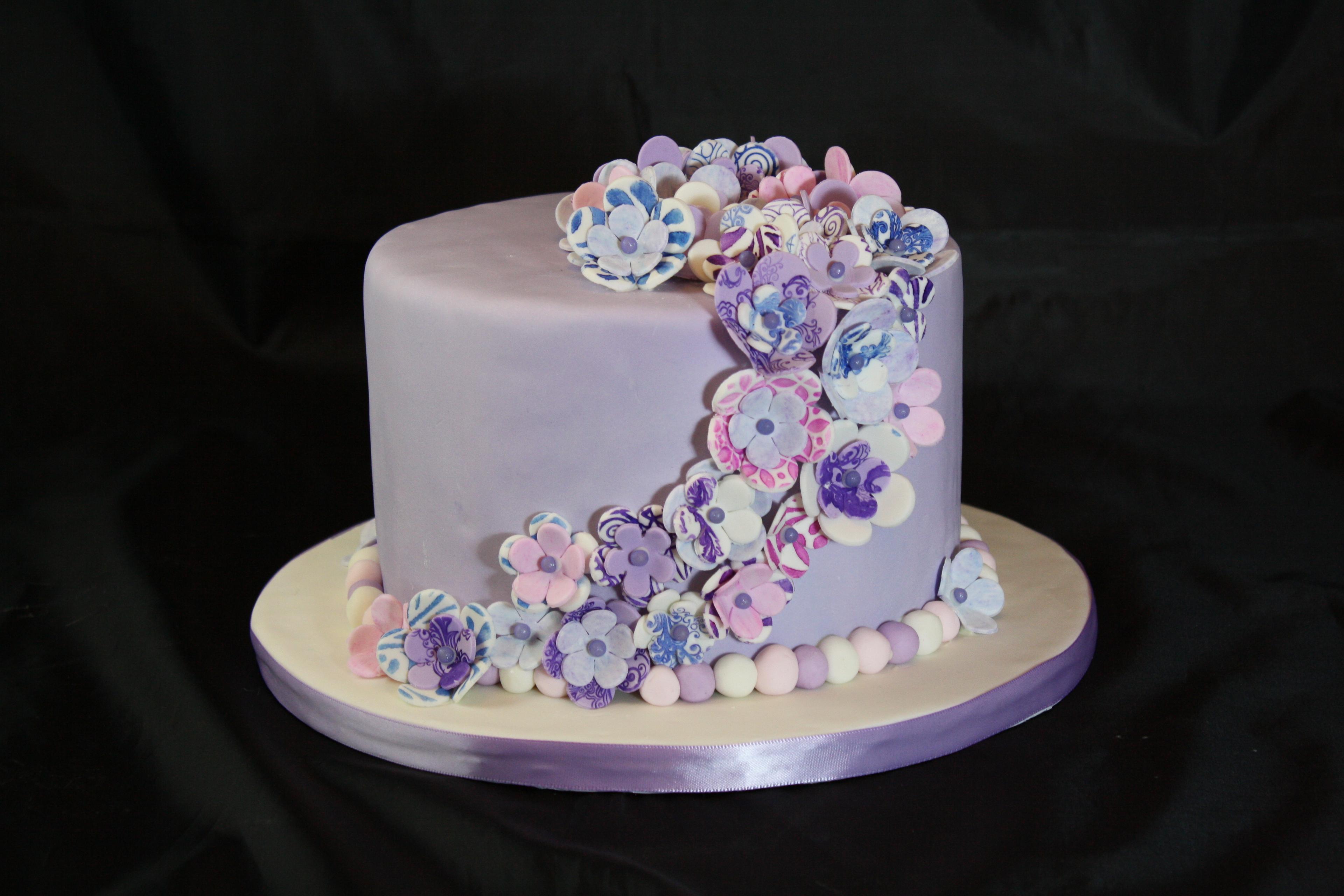 Fantasy Flower Birthday Cake