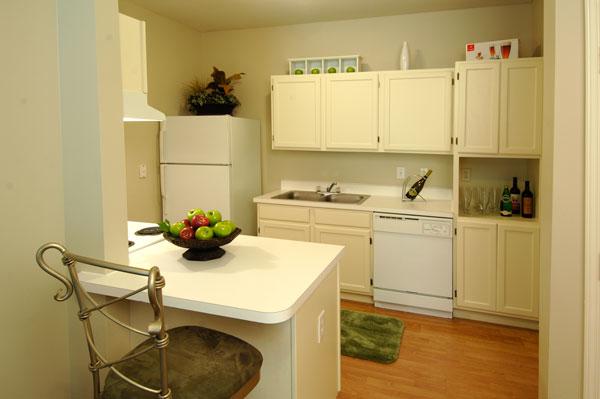 Kitchen with lots of cabinet and counter space.