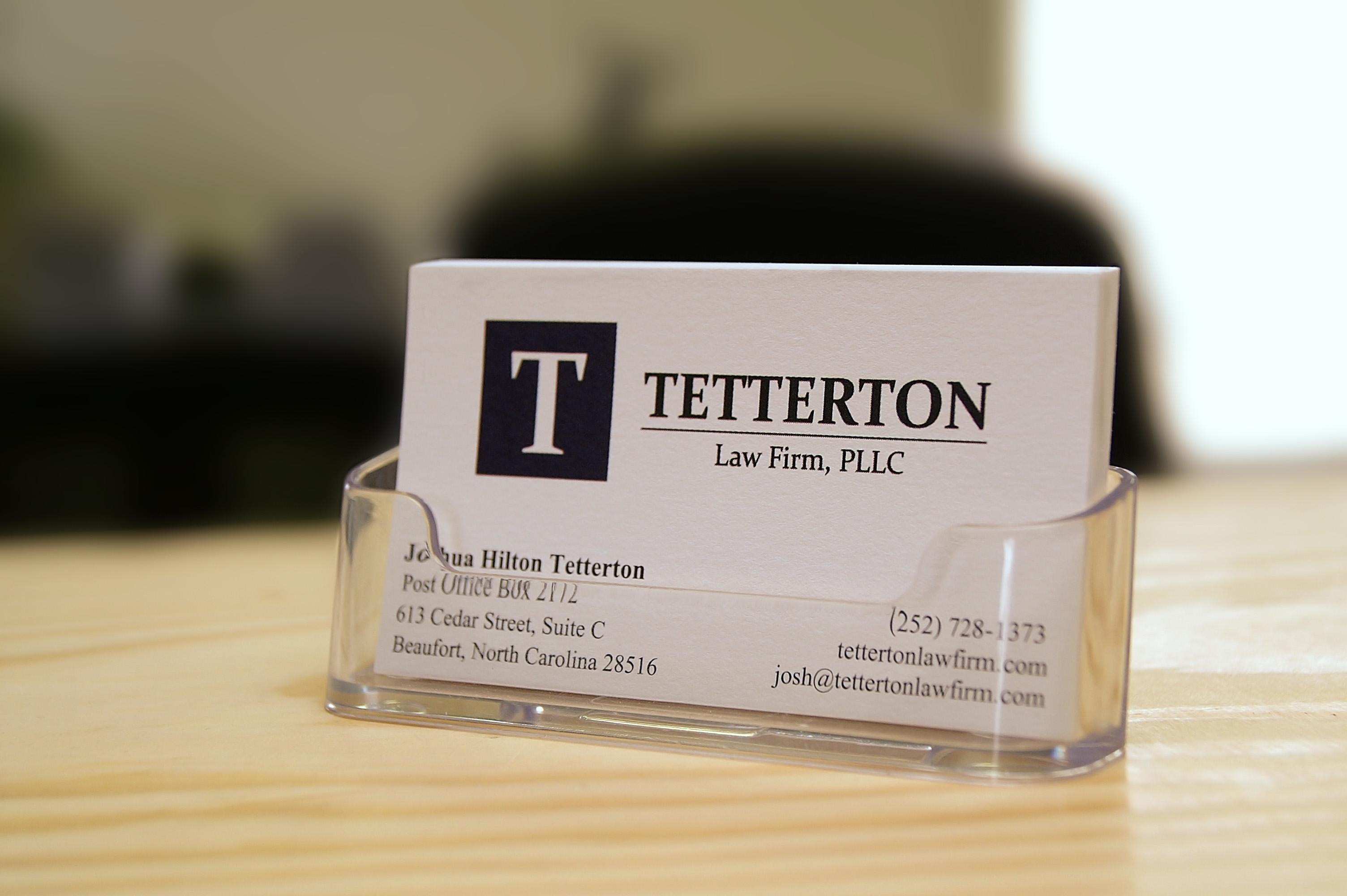 Tetterton Law Firm Business Card