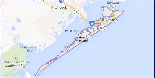 Galveston Map