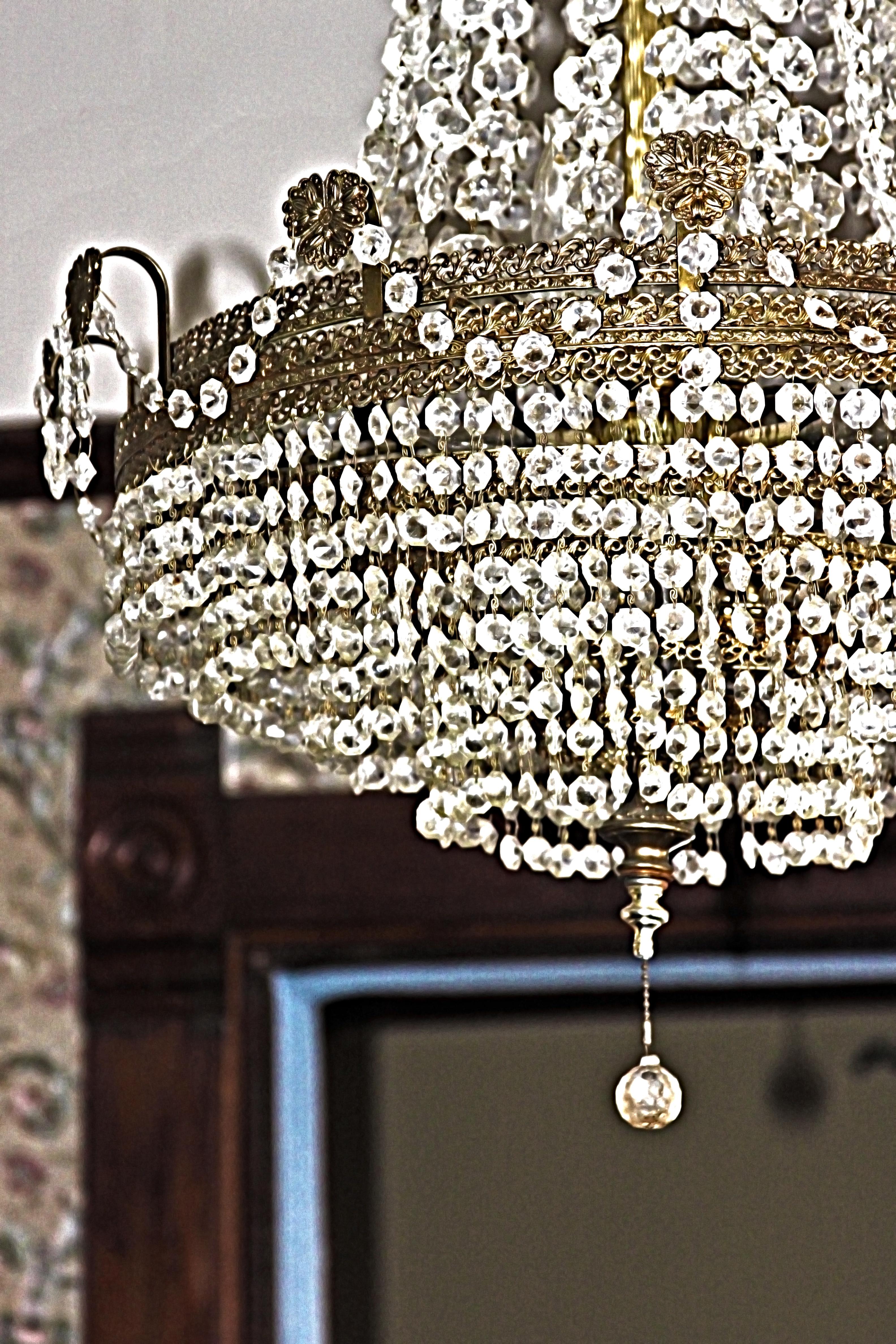 Chandelier in Entry way