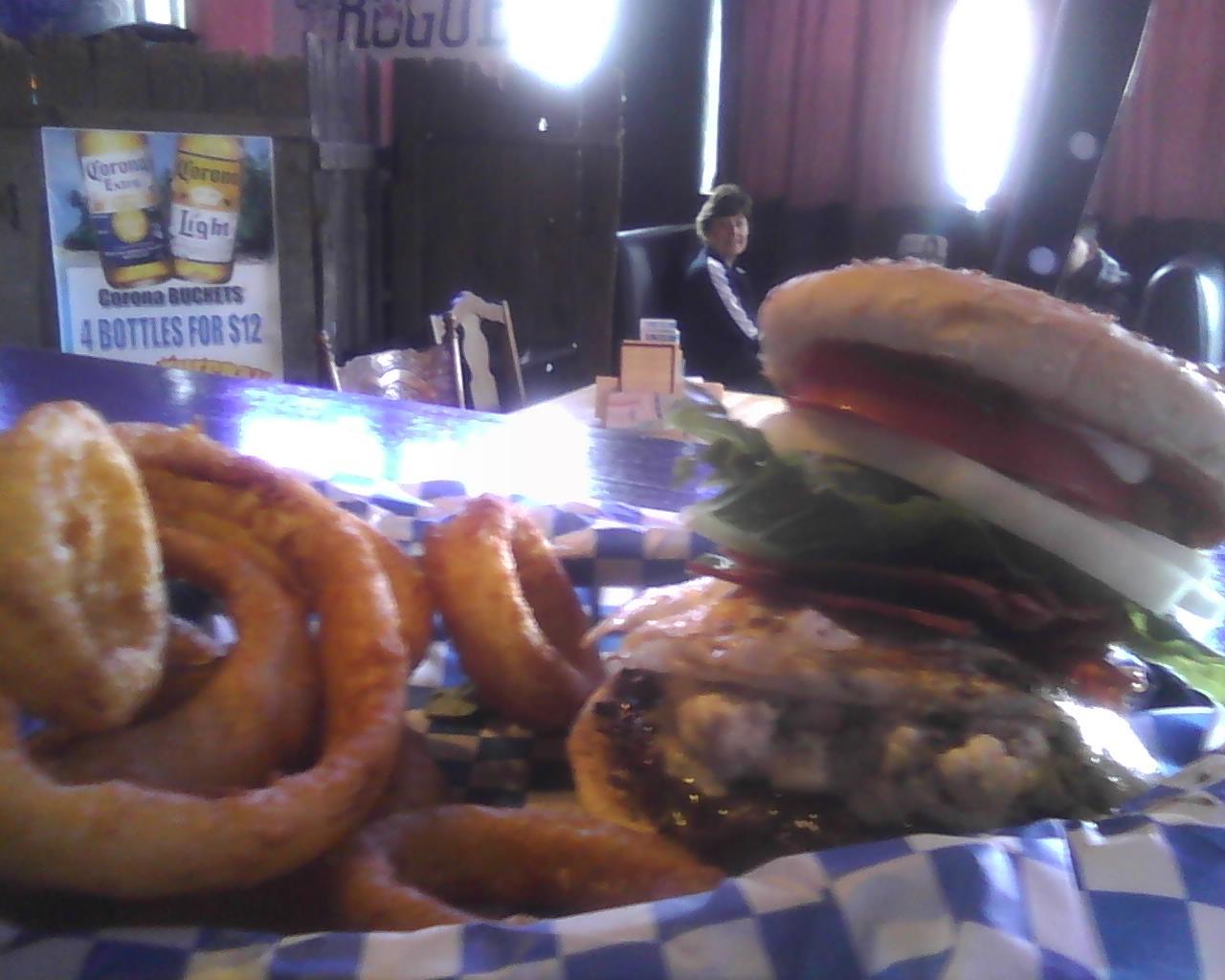 Farmburger with Blue Cheese