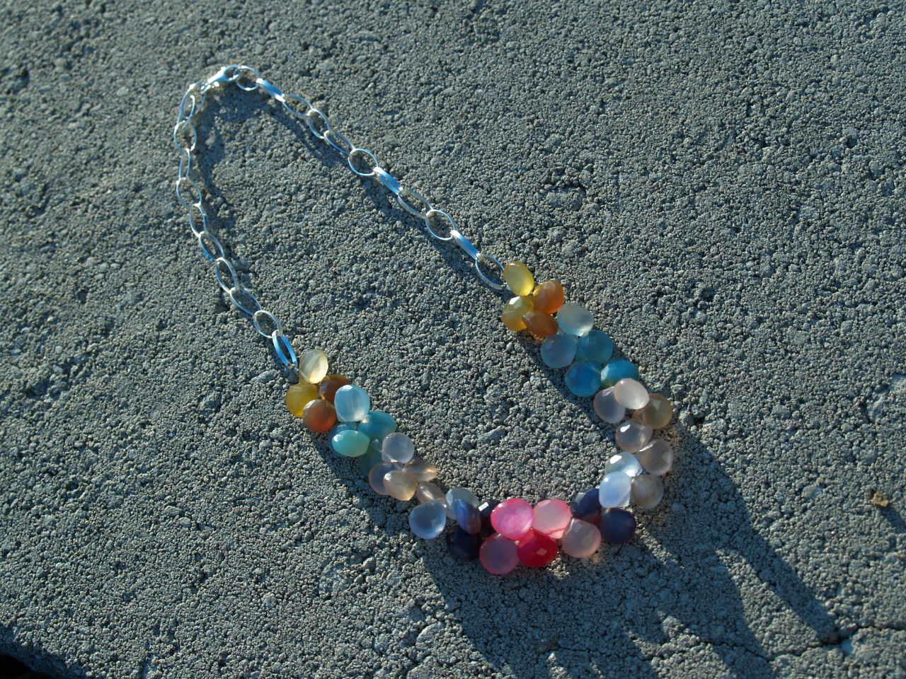 Multi Chalcedony necklace