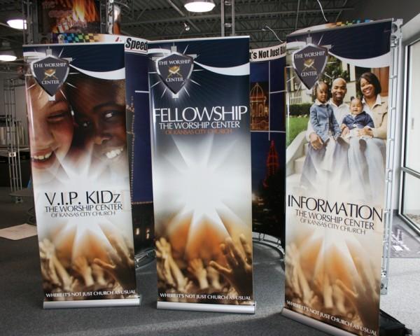 Banner stands are perfect for highlighting oyur prodcuts or services