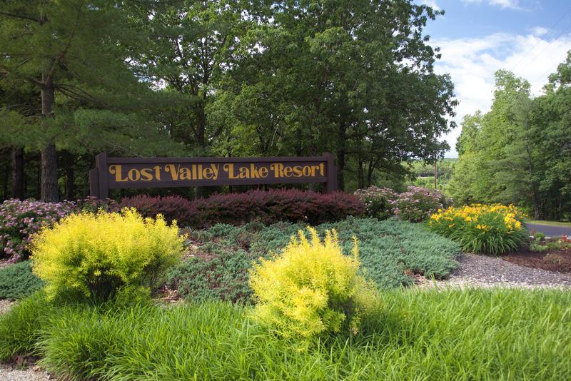 Entrance to Lost Valley Lake Resort