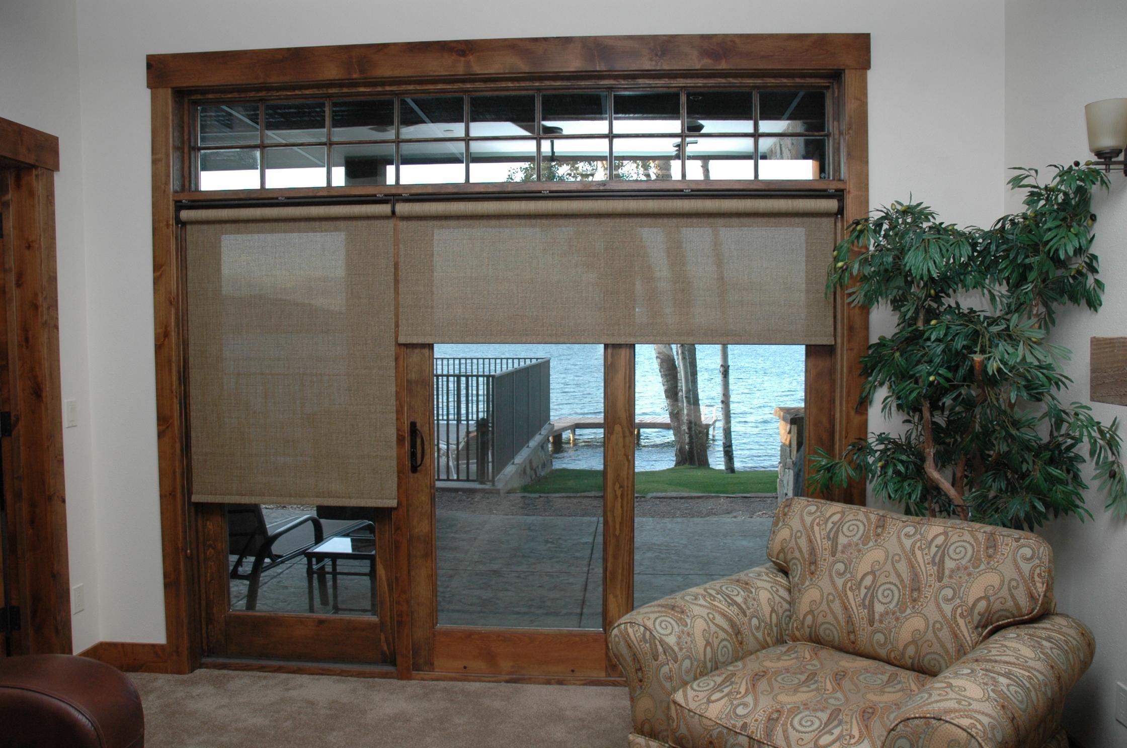 Solar Shades provide reduction of glare and heat while maintainig your great view of the outdoors.