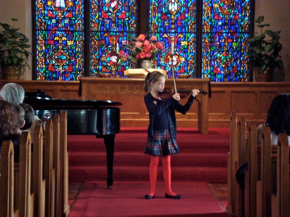 Violin Student making her recital debut!