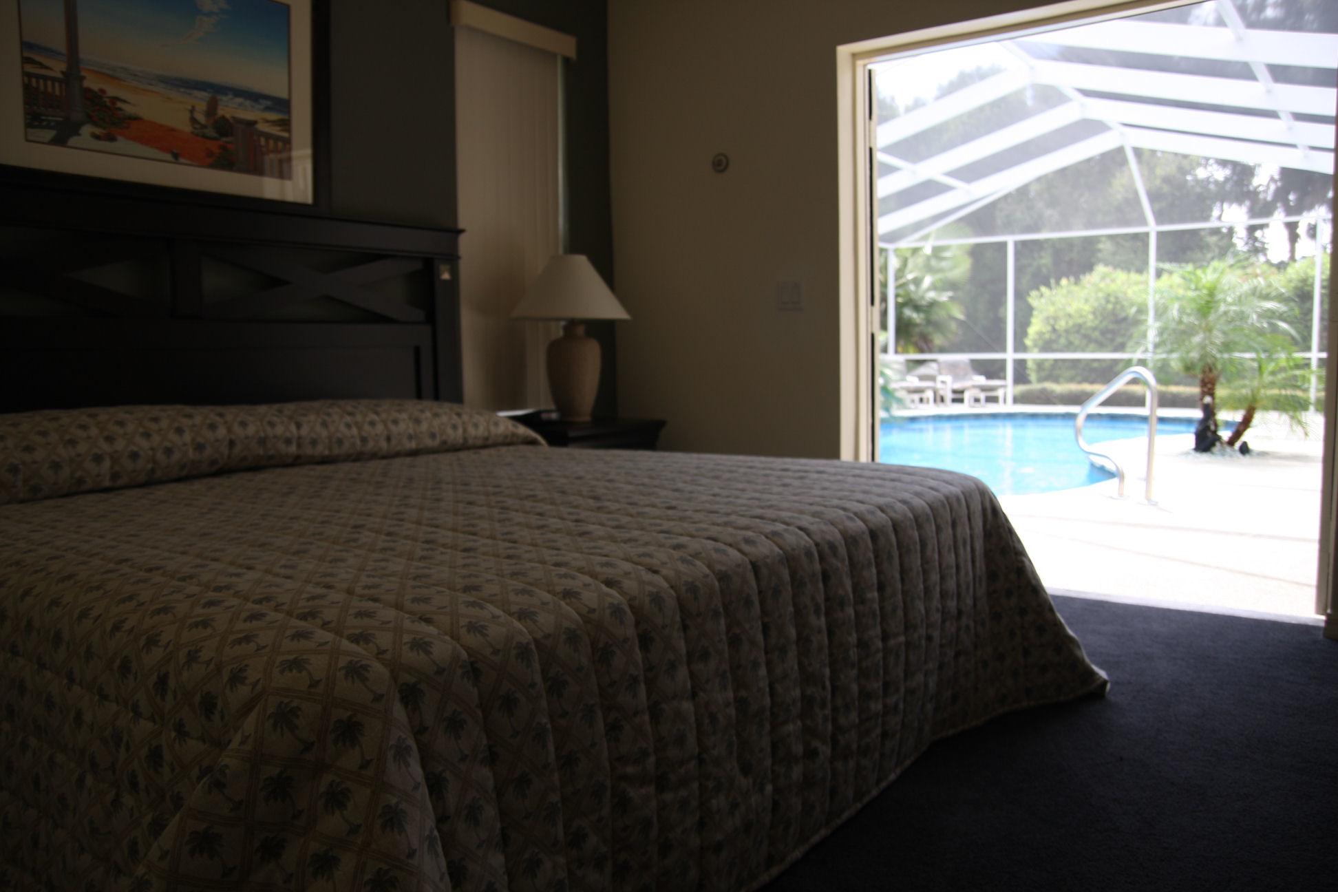 Bedroom with pool access