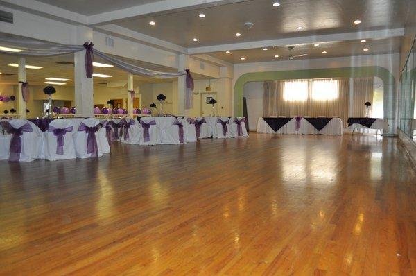 Our large banquet hall, "Hall E"