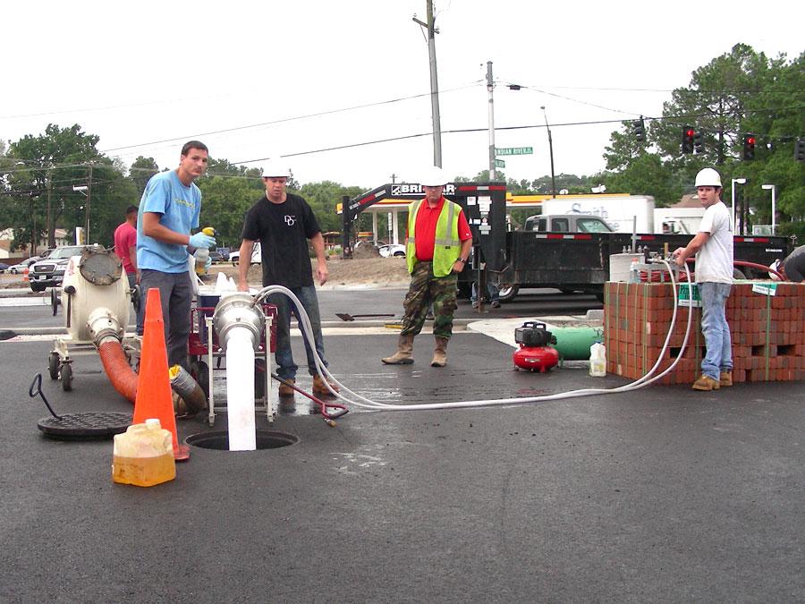 Sewer needed to be replaced with liner that meets the city of Virginia Beach's specifications