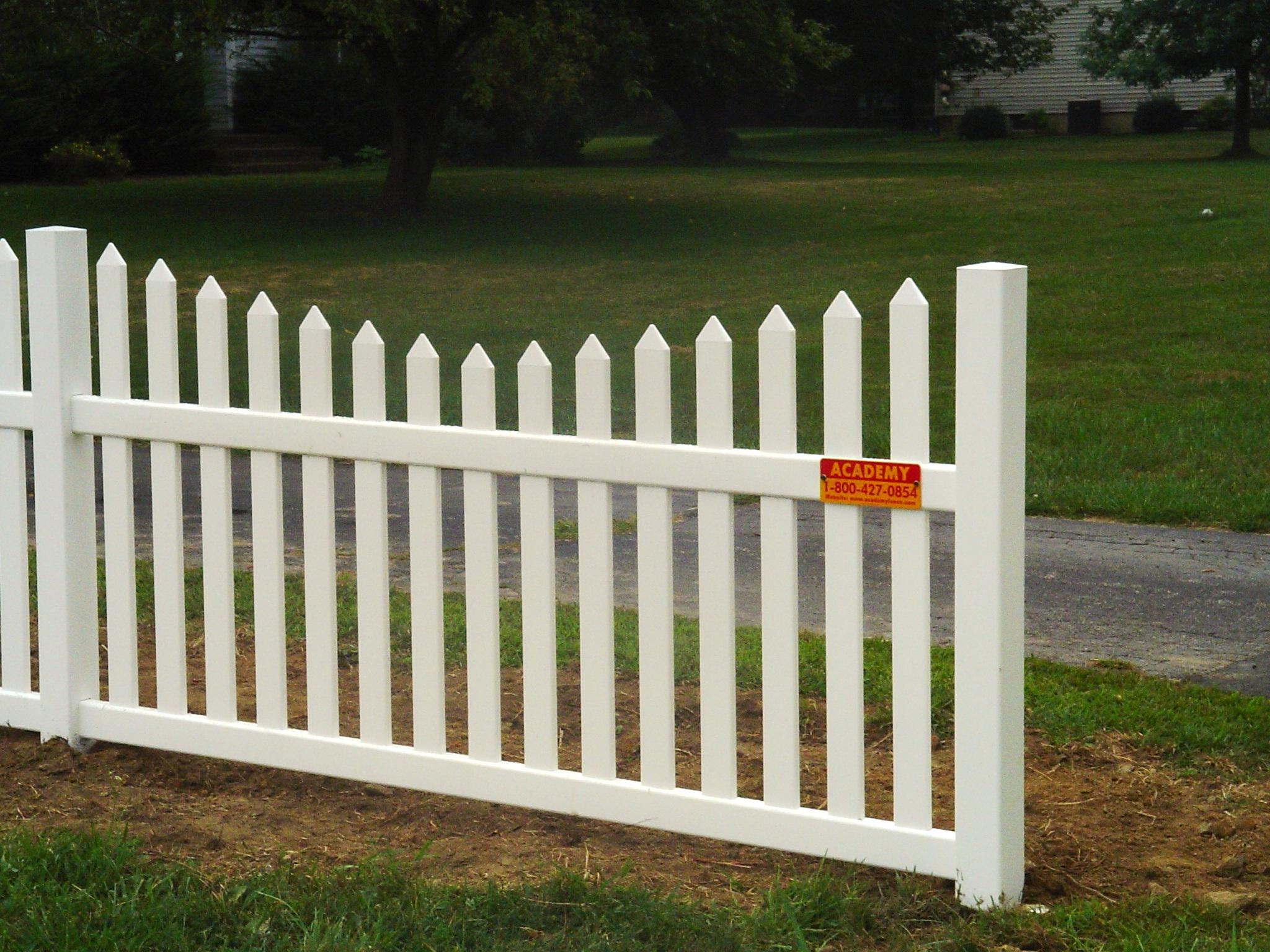 Academy Fence Vinyl Fence Spaced Picket Concave