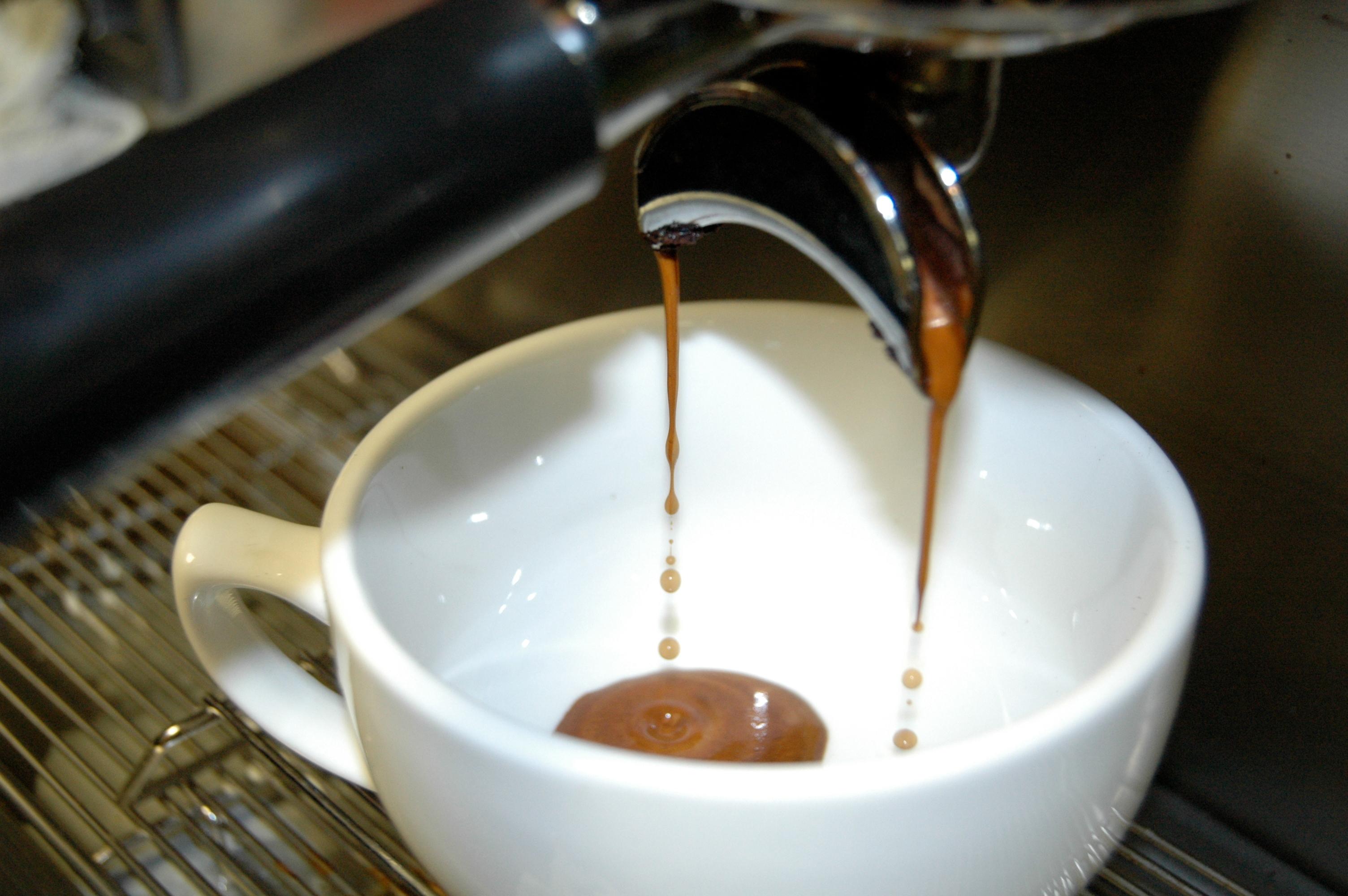 Lovely espresso pouring