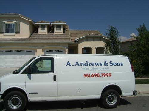 Van in front of home office