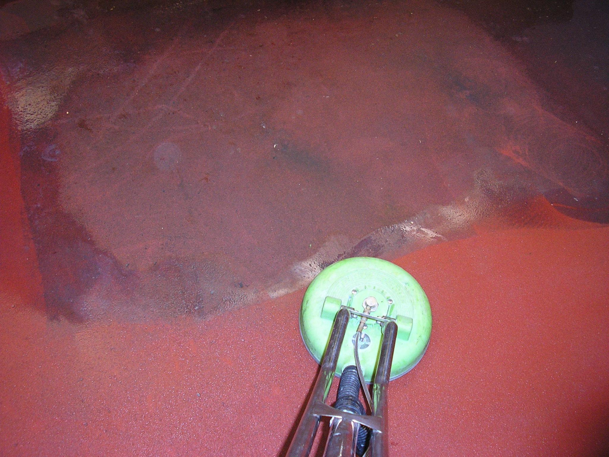 Stained Concrete Cleaning