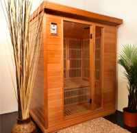 Burn 300 calories in 15 minutes during a FAR infrared sauna session.