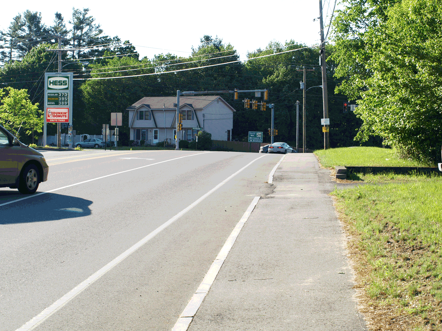 View down Birch St. (Rt. 28) SE