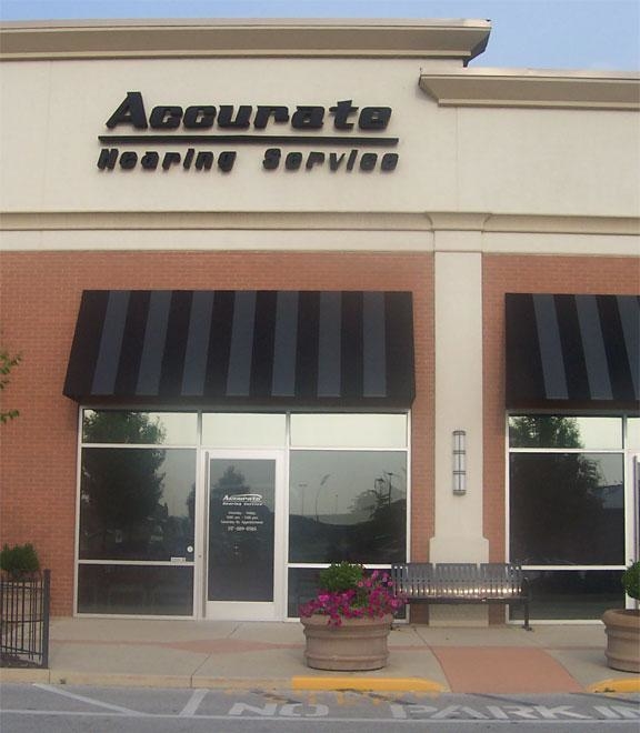 Look for this building to find the Greenwood AccuQuest Hearing Center