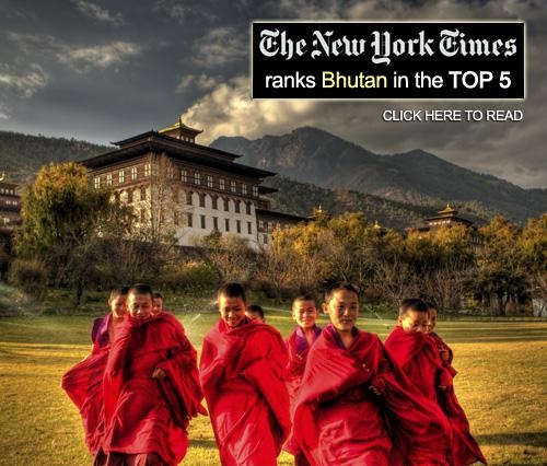 Bhutan is ranked number 5 in New York Times Top 46 Places to Go in 2013