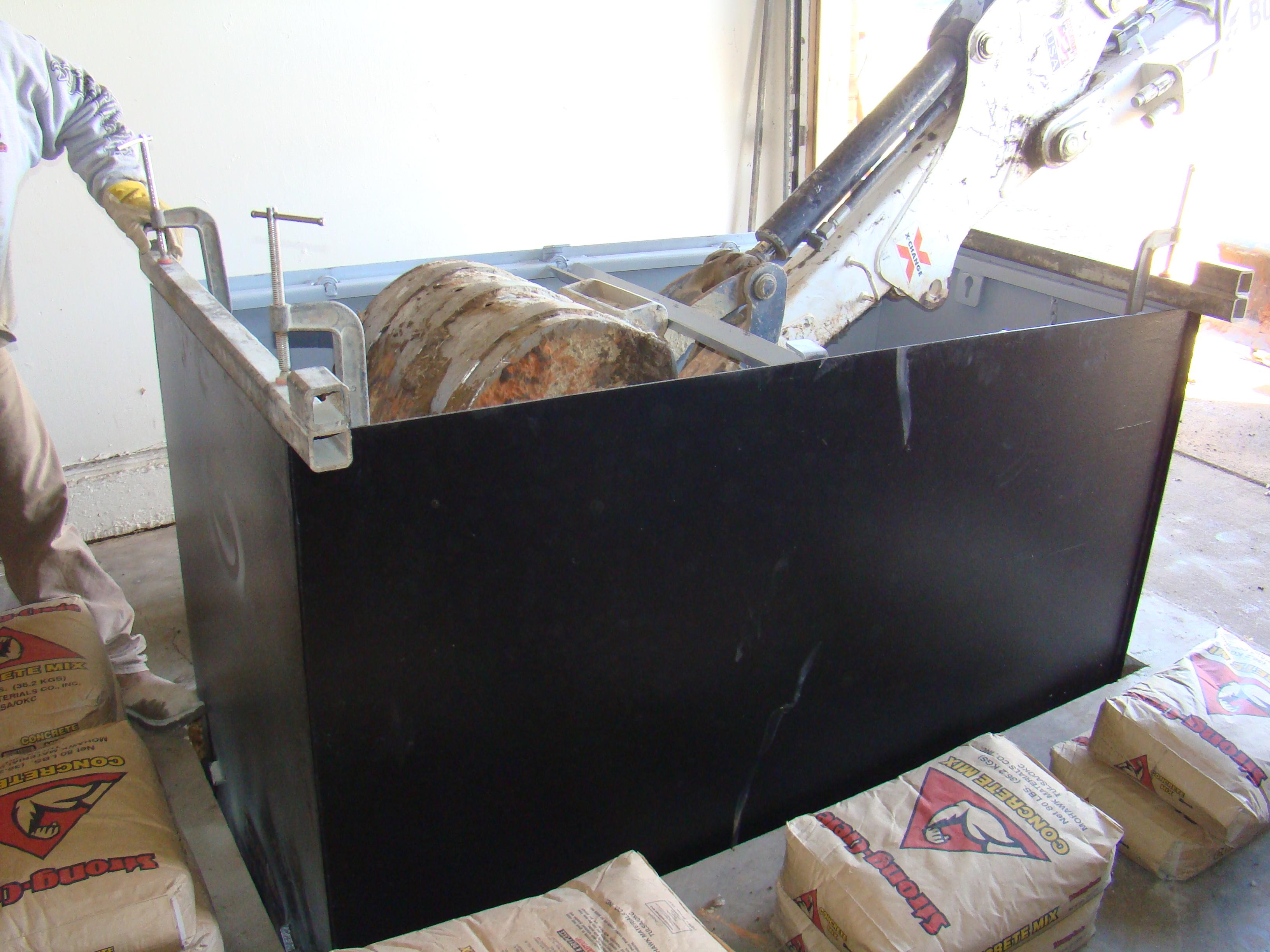 Placing the storm shelters in the garage