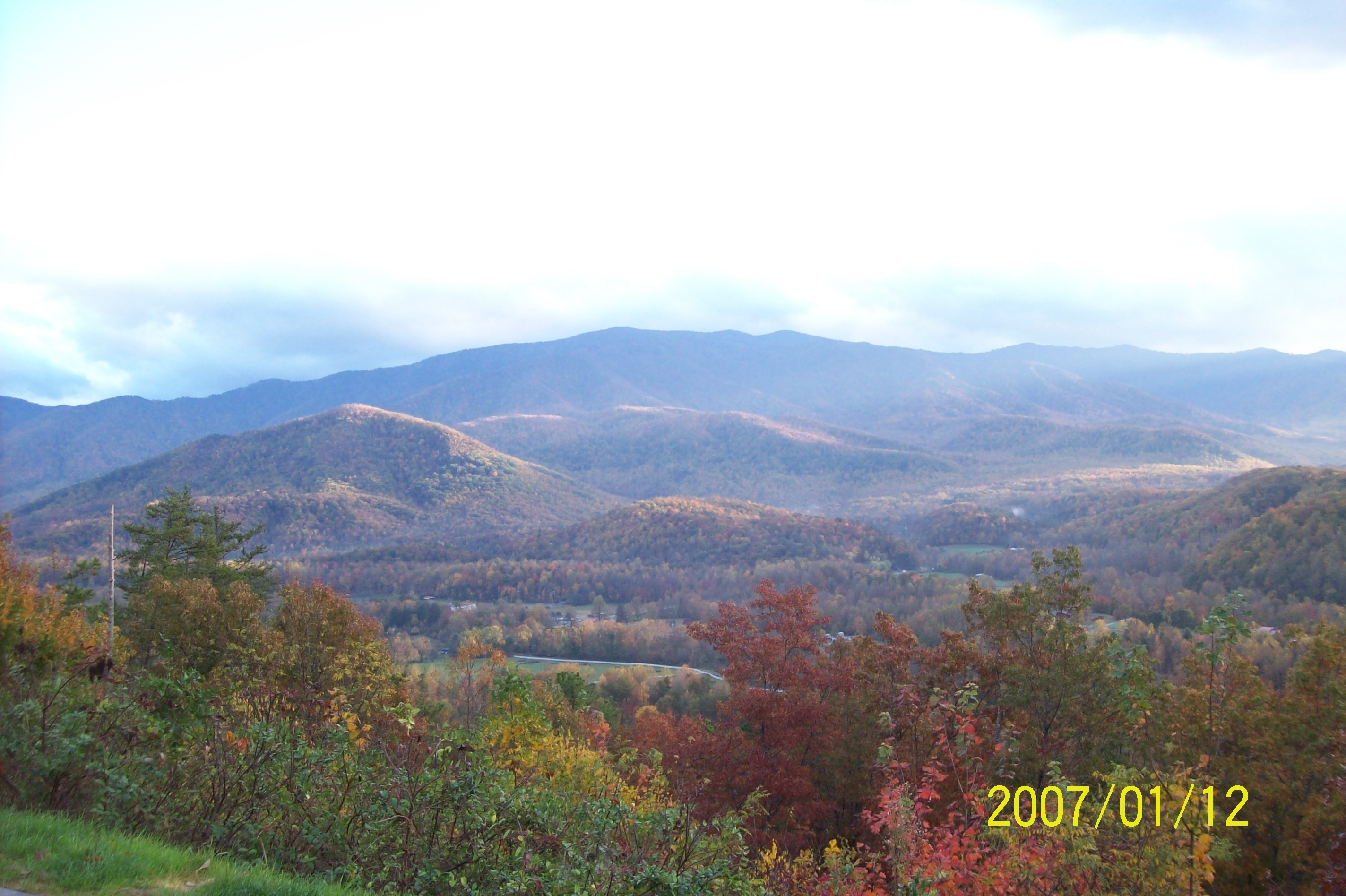 view from foothills parkway (2 miles)