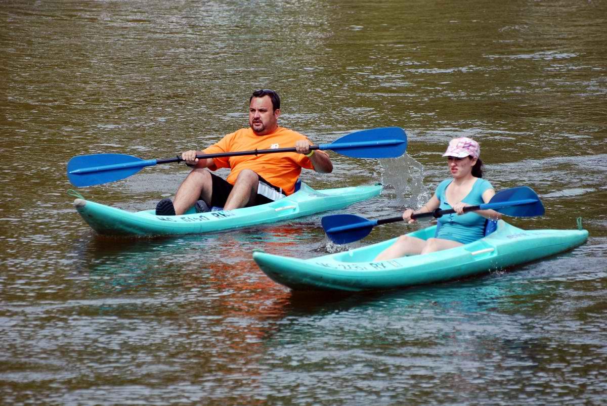 Kayaking at River View Campground on the Rifle River