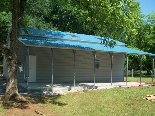 Metal Carport with Storage