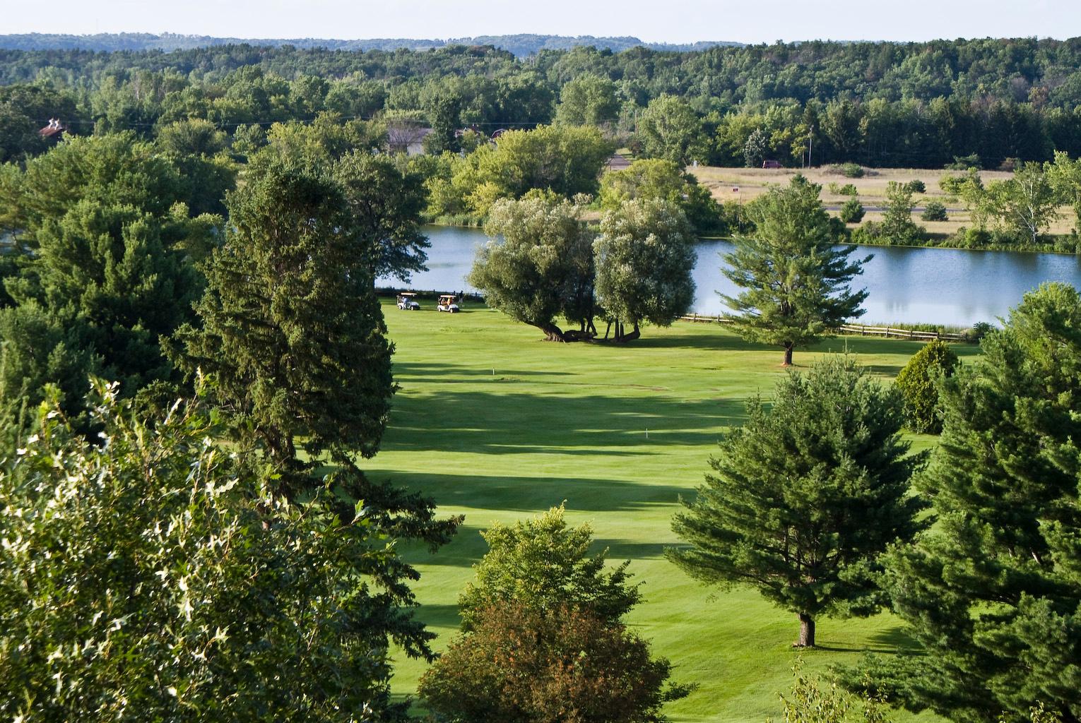 View from clubhouse dining room