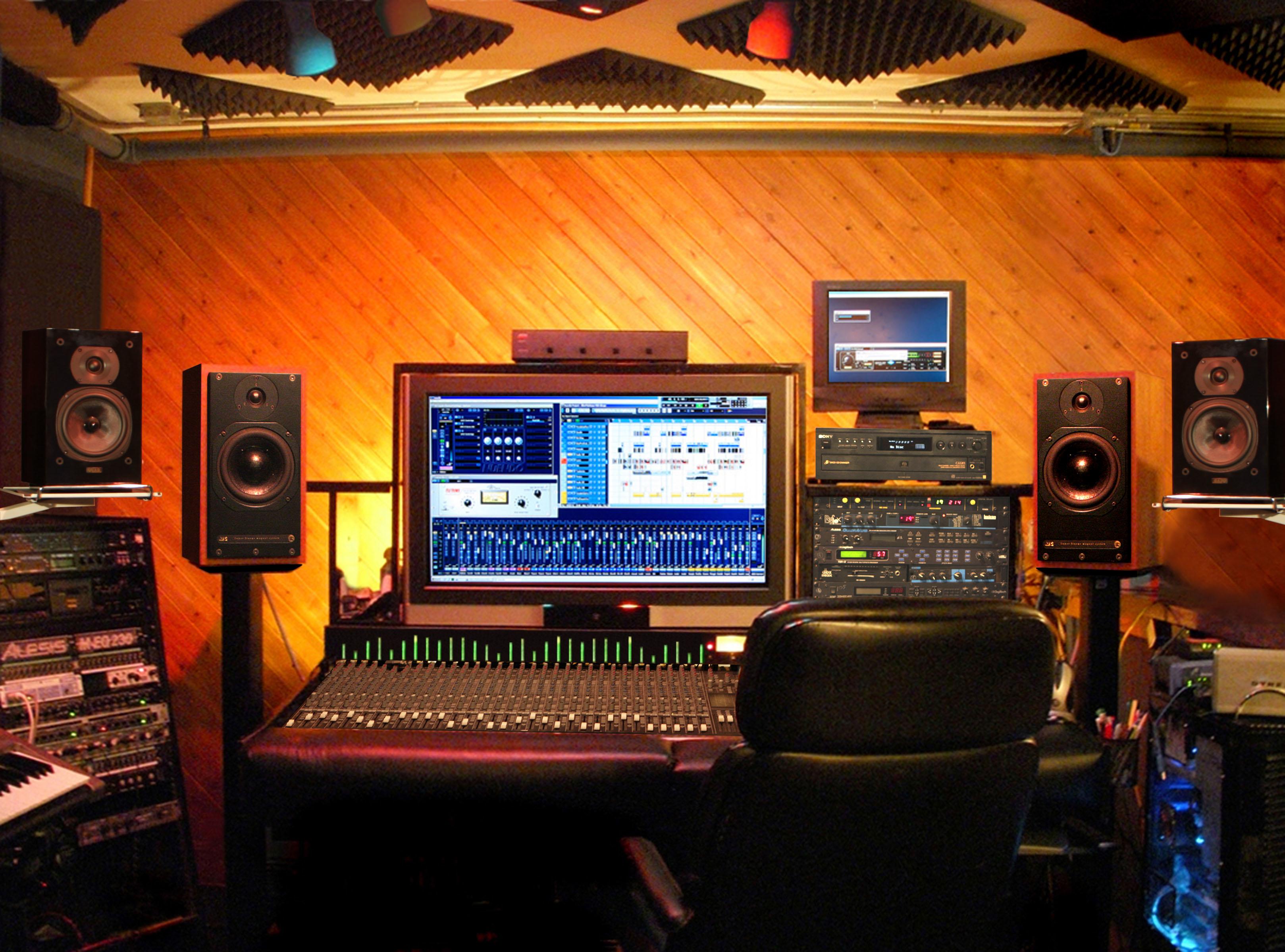 Recording Studio Control Room