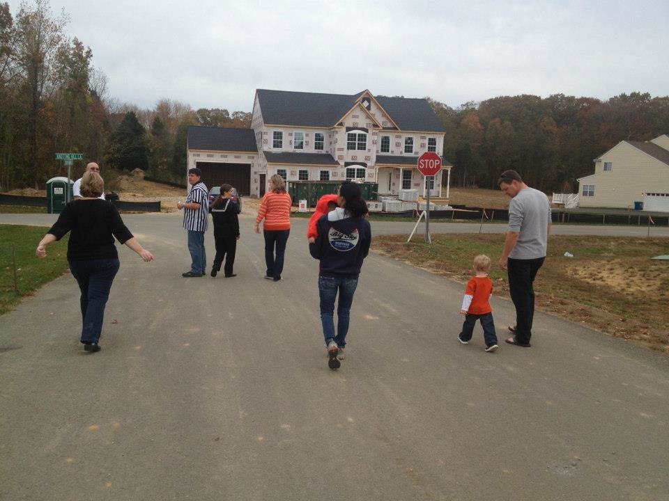 Touring a home under construction