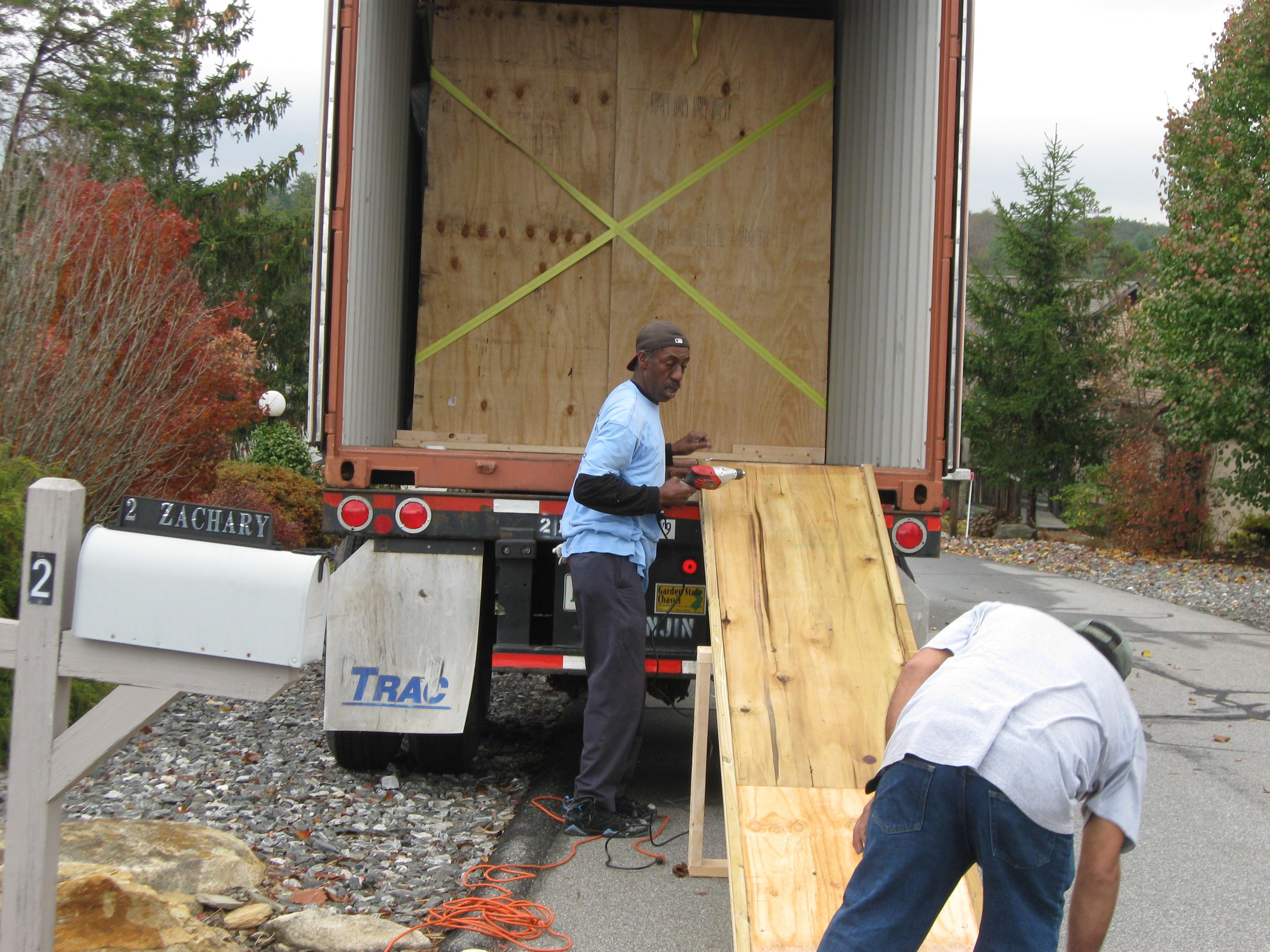 Loaded truck