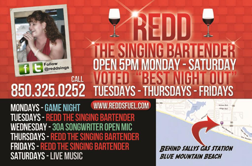 Redd The Singing Bartender