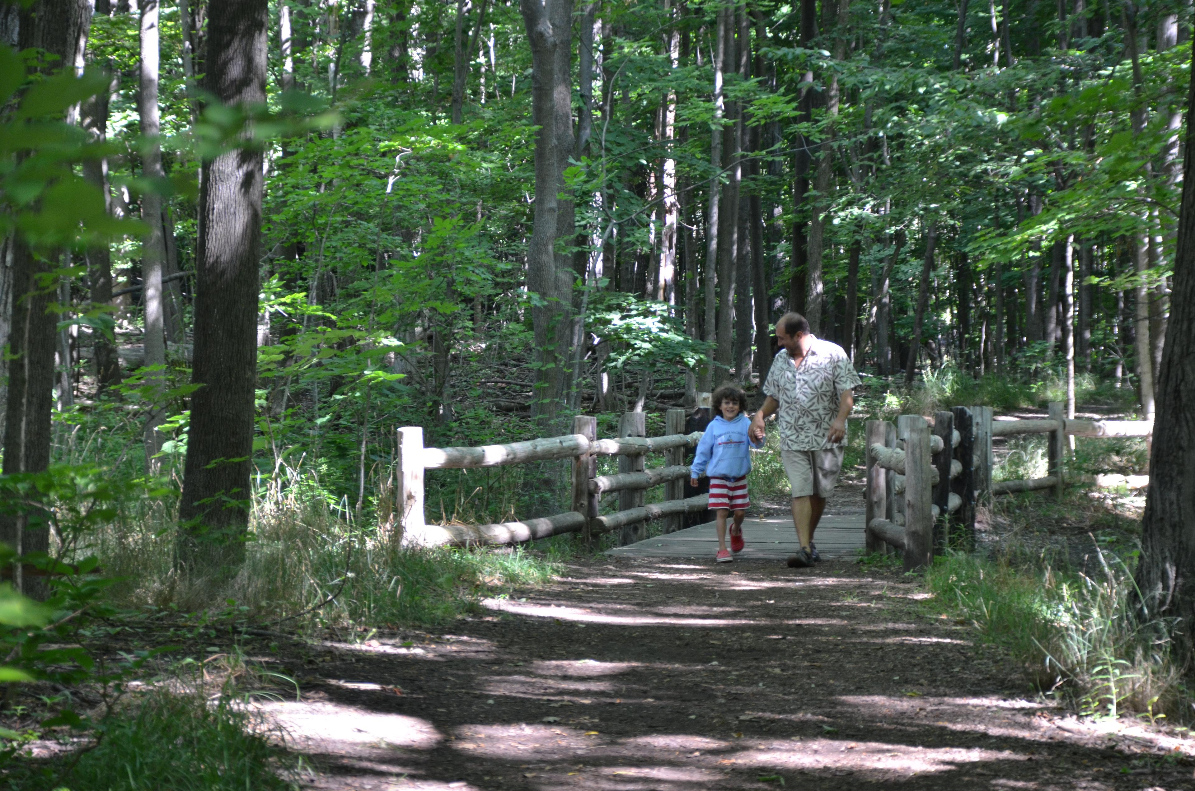 We have amazing hiking & biking trails on 480 acres of preserved parkland, right in our backyard!