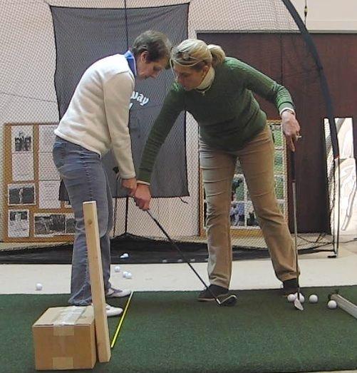 Indoor golf instruction available for adults and kids.