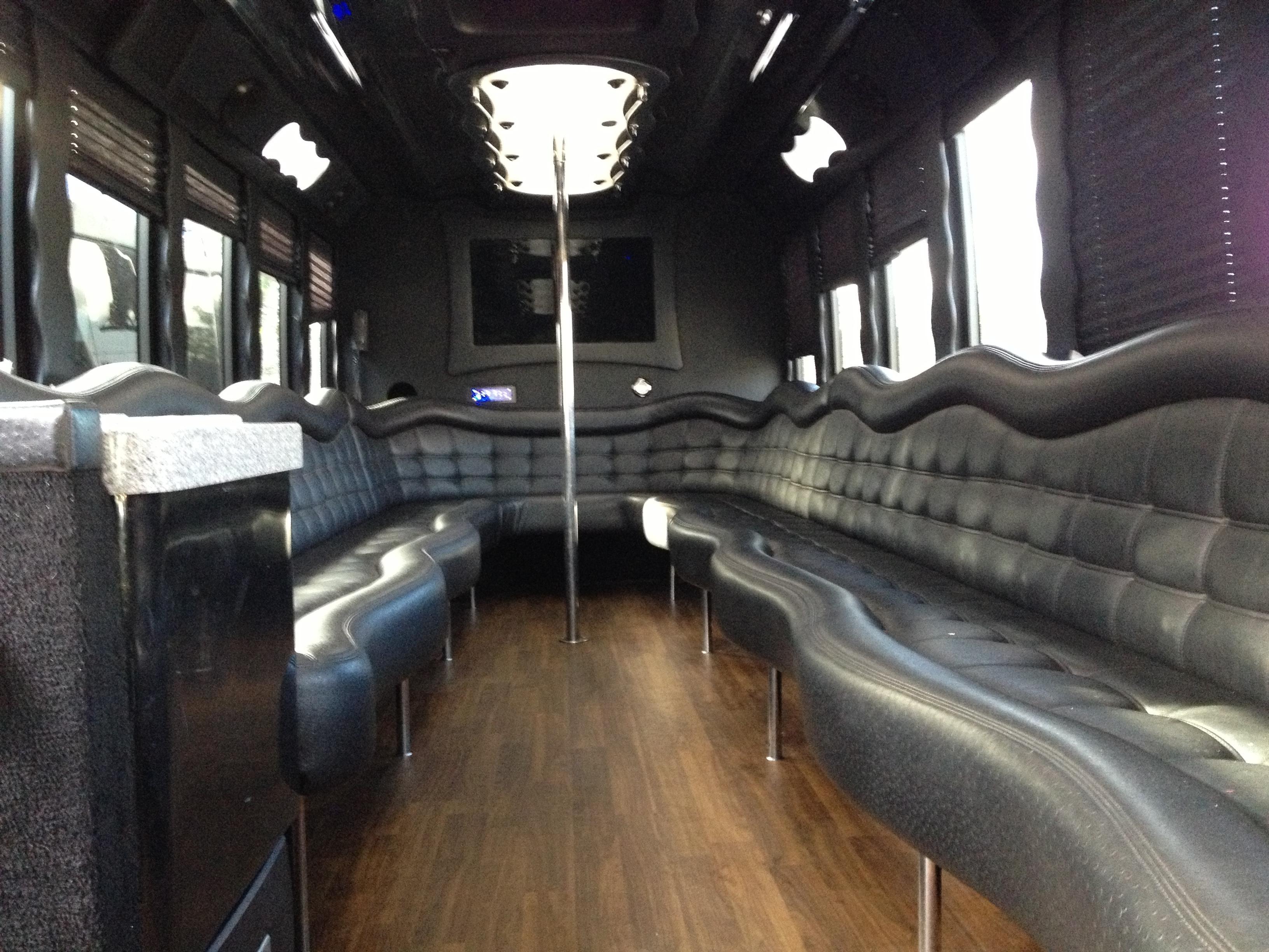 20-25 Passenger Party Bus Interior