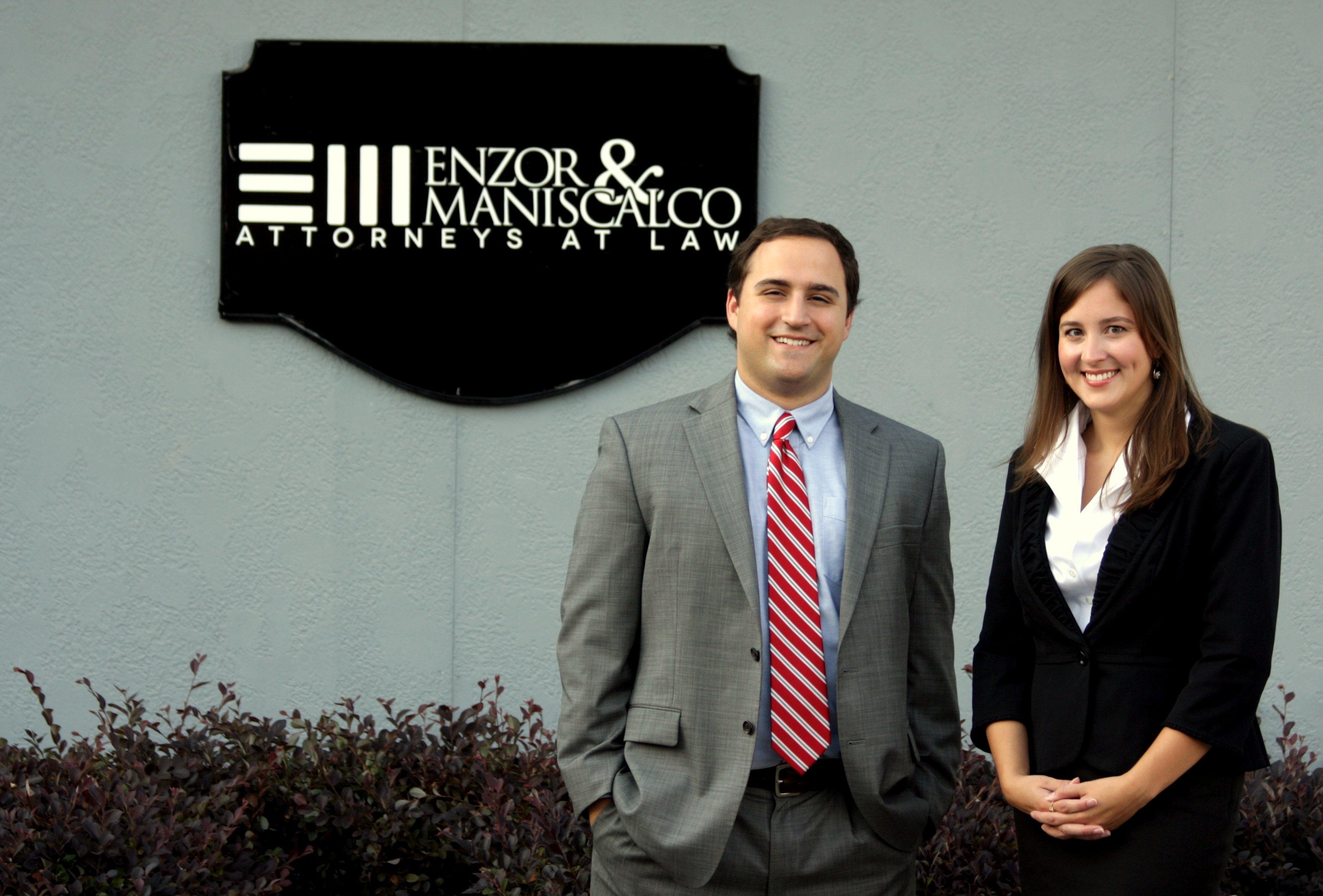 Attorneys Alyssa Enzor and Adam Maniscalco, Enzor & Maniscalco, Attorneys at Law