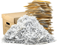 Bring in the documents that you need shredded