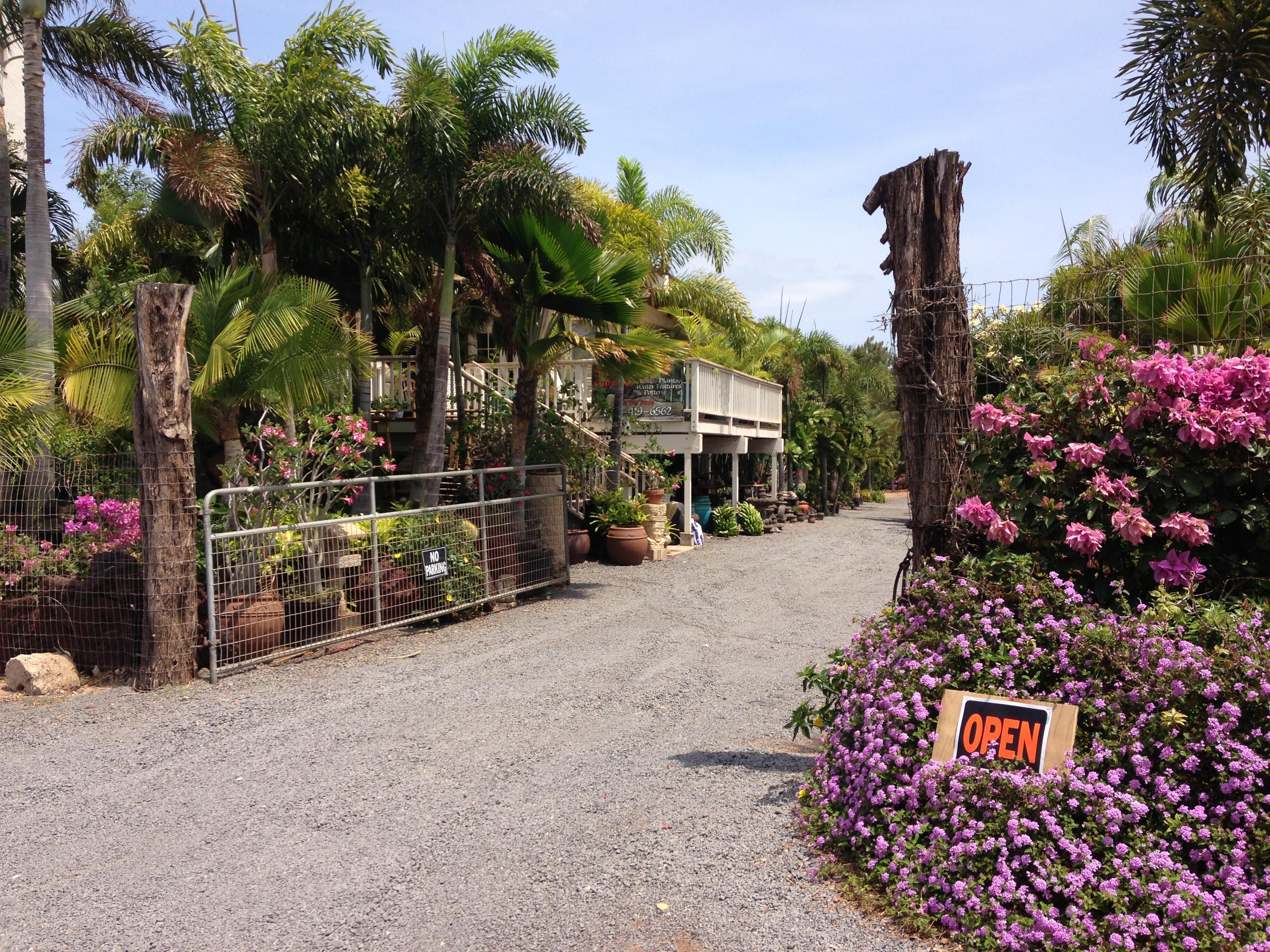 If the gate is open, please come in! We are in the office or tending to our plants.