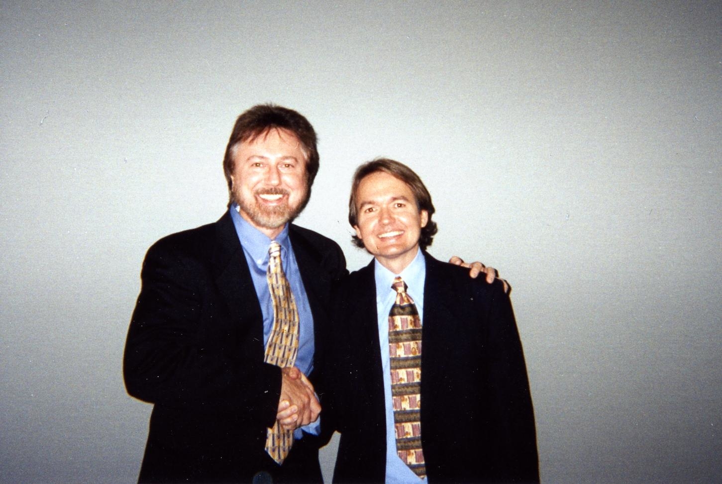 Richard Drobnick, LCSW, DCSW (left) with Dr. John Gray